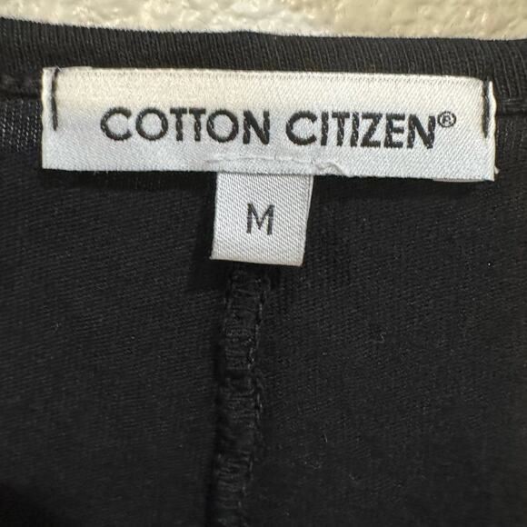 Sold Out! COTTON CITIZEN $95 Jagger Long Sleeve Henley in Jet Black Size M - Picture 8 of 10